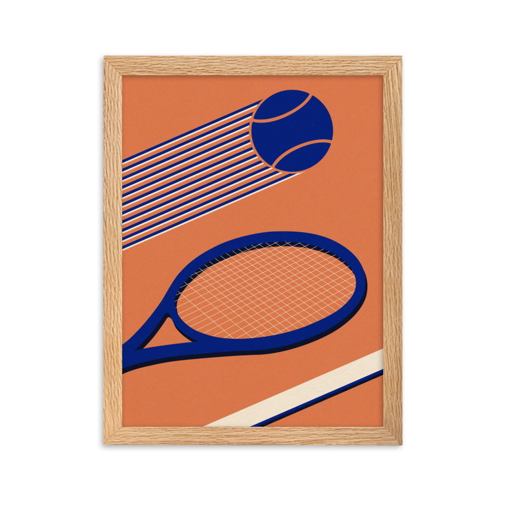 Framed Fine Art Print – Tennis 80's