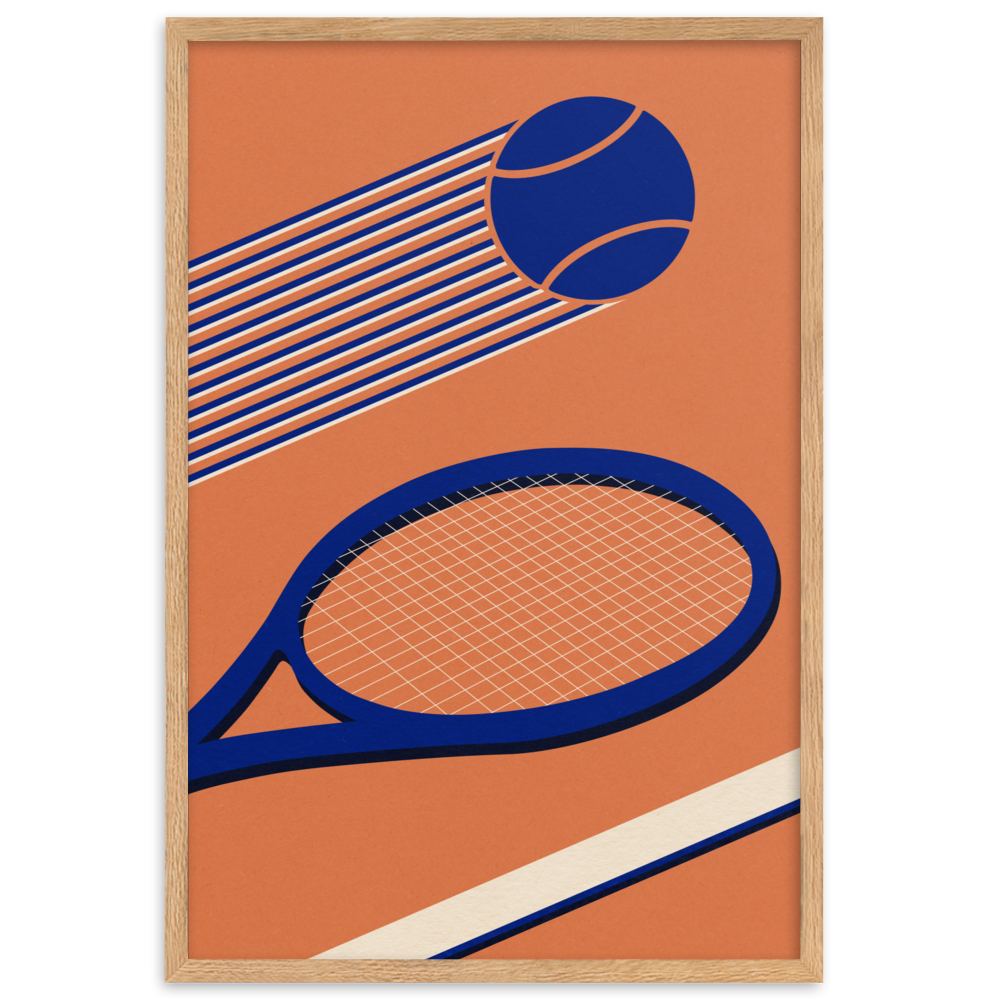 Framed Fine Art Print – Tennis 80's