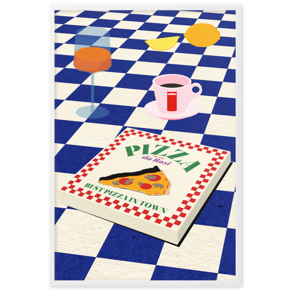 Framed Fine Art Print – The Italian Menu