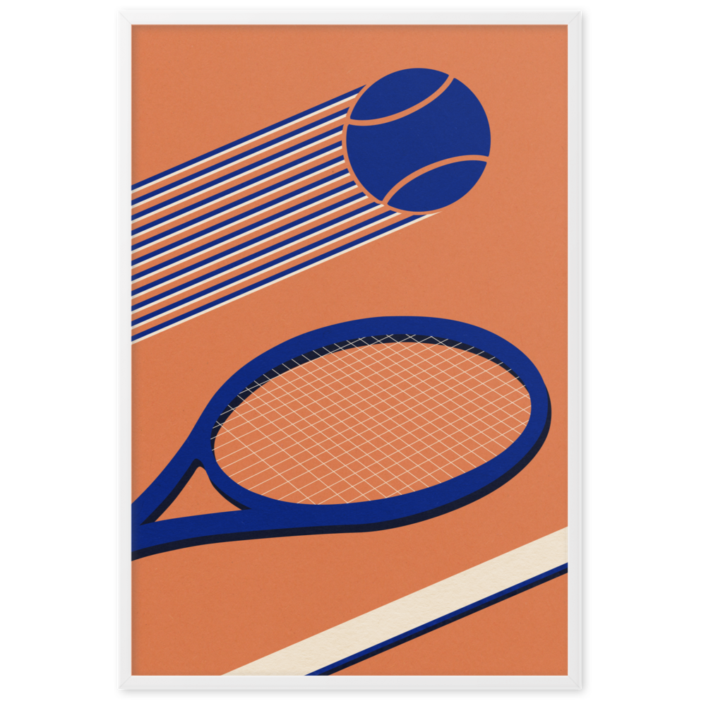 Framed Fine Art Print – Tennis 80's
