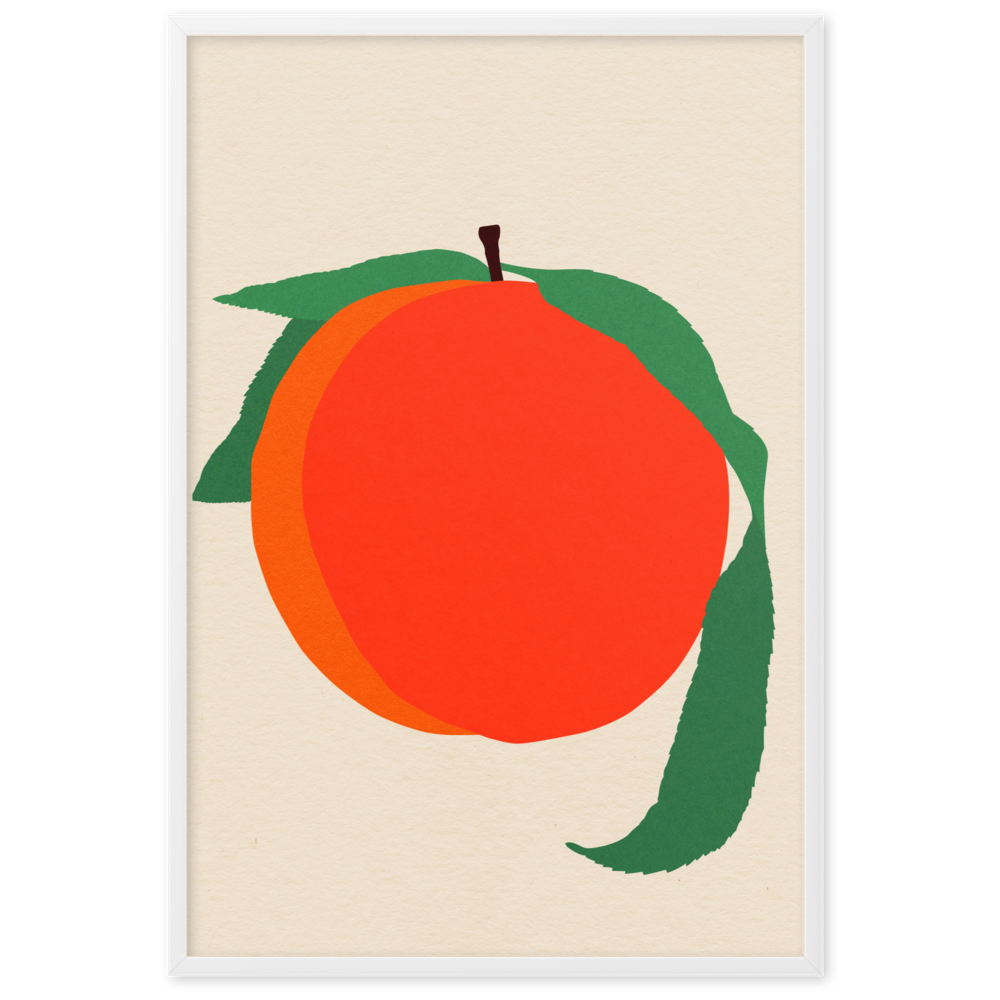 Framed Fine Art Print – Peach