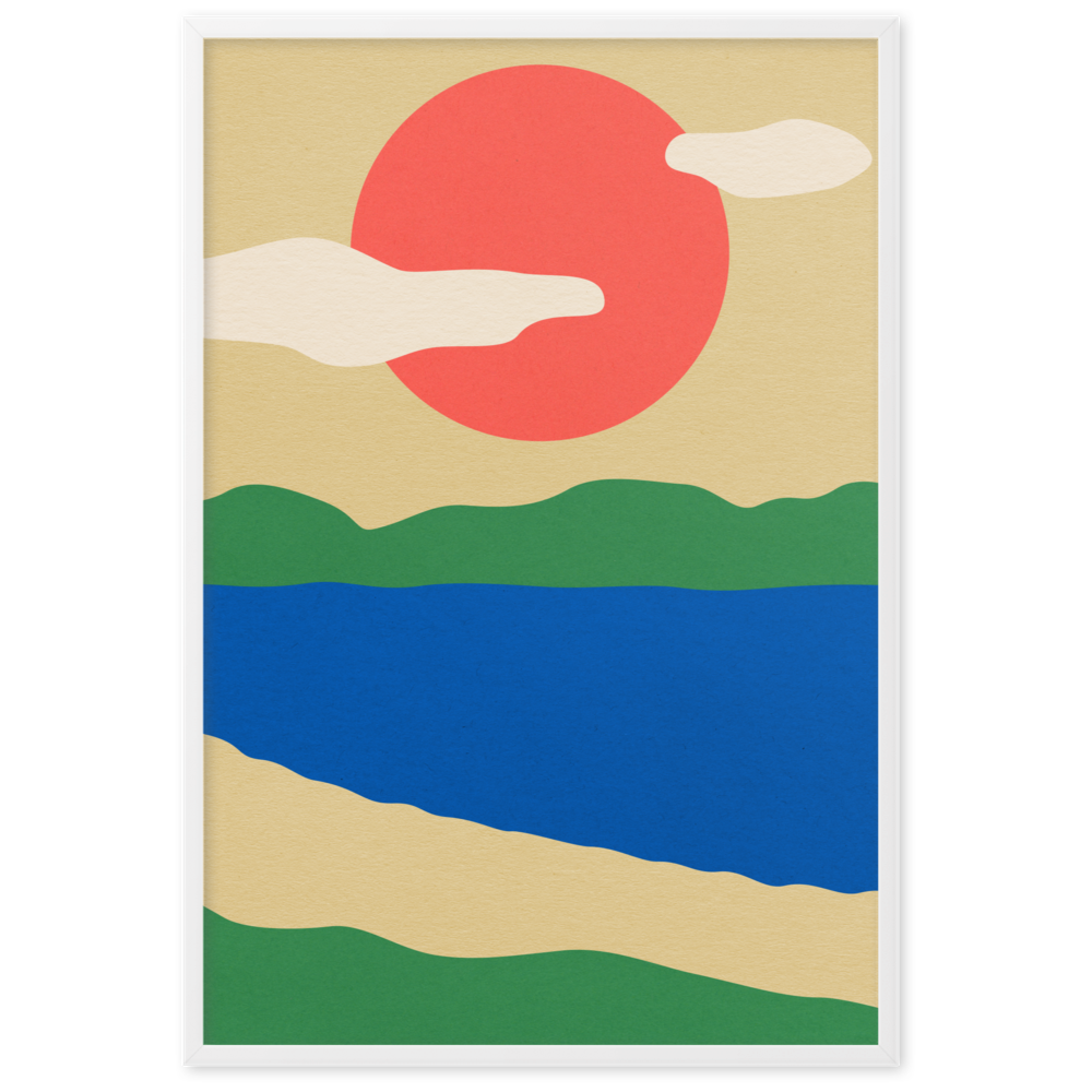 Framed Fine Art Print – Summer By The Lakes