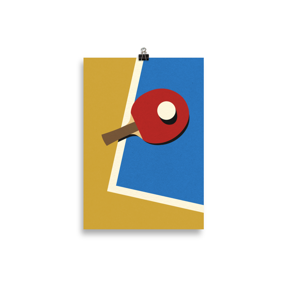 Fine Art Print – Table Tennis Team Red