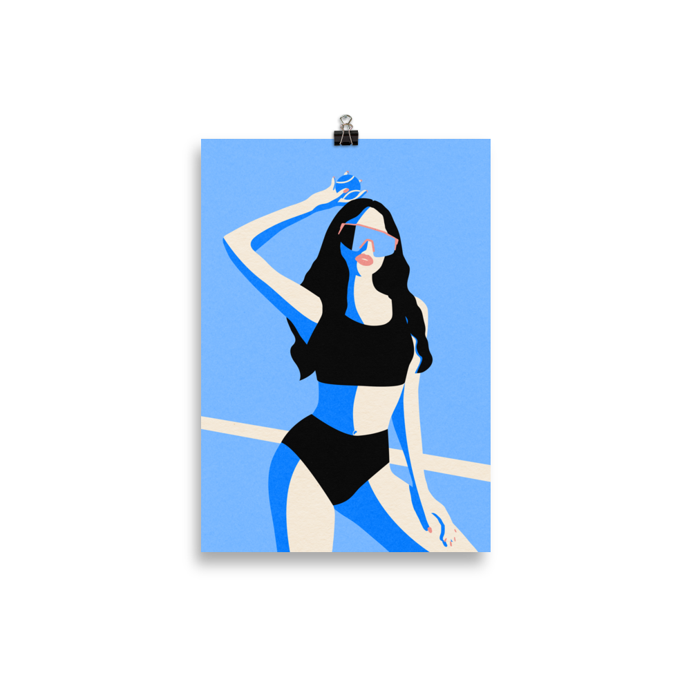 Fine Art Print – Blue Sport Girl