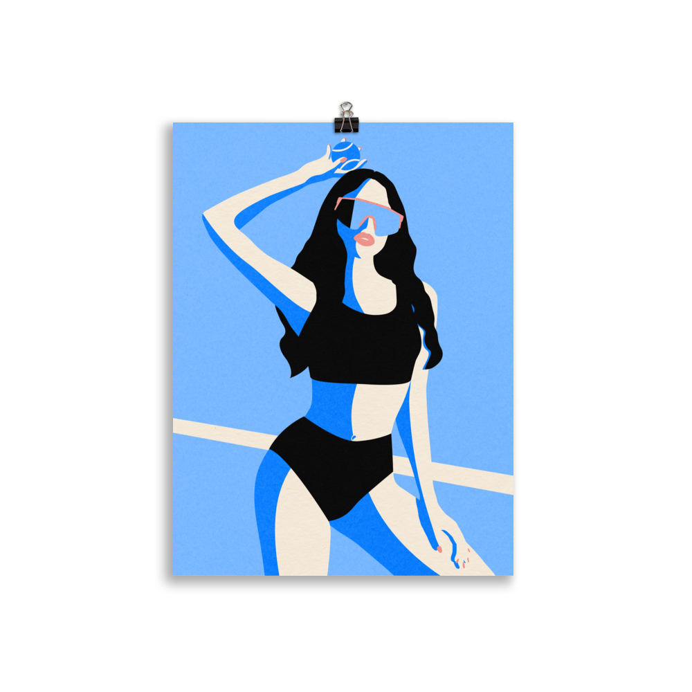 Fine Art Print – Blue Sport Girl