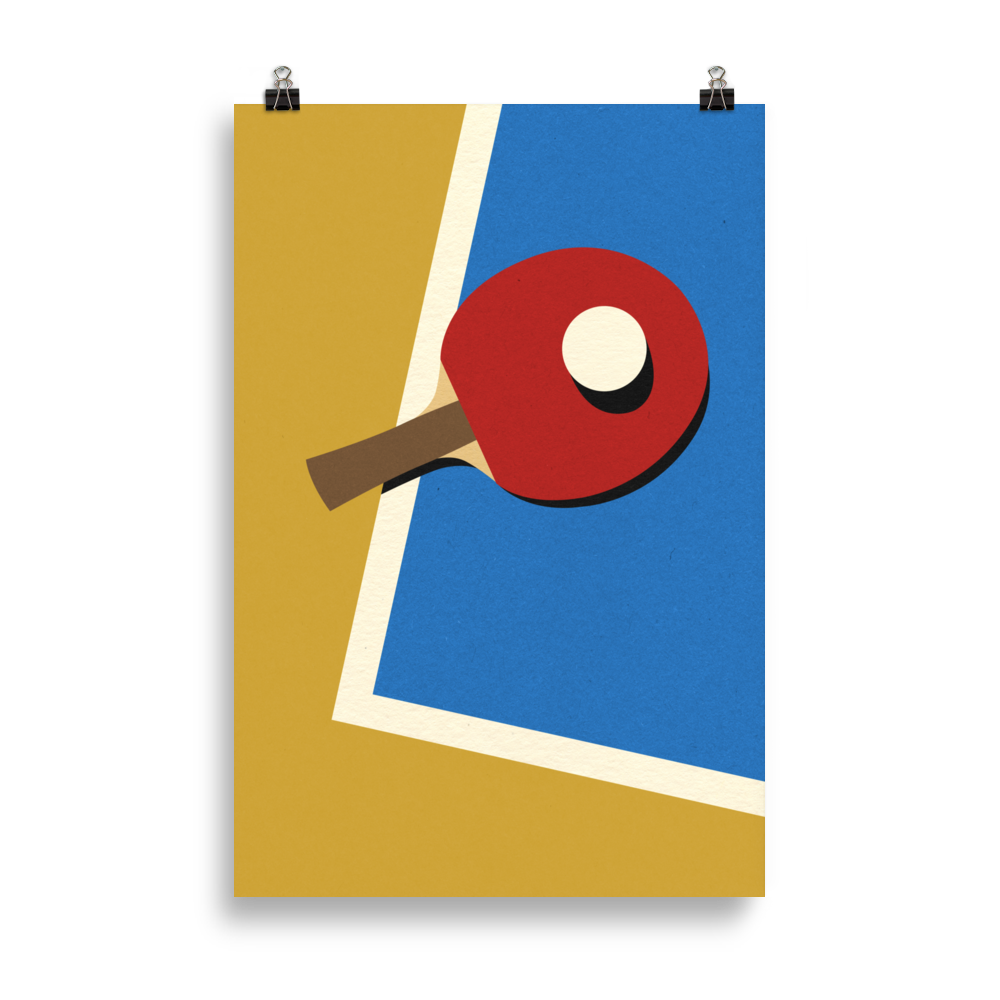 Fine Art Print – Table Tennis Team Red
