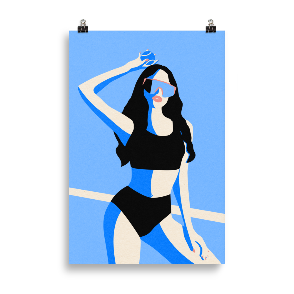 Fine Art Print – Blue Sport Girl
