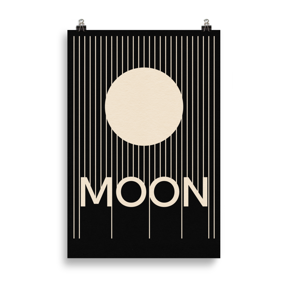 Poster Art Print Illustration – MOON