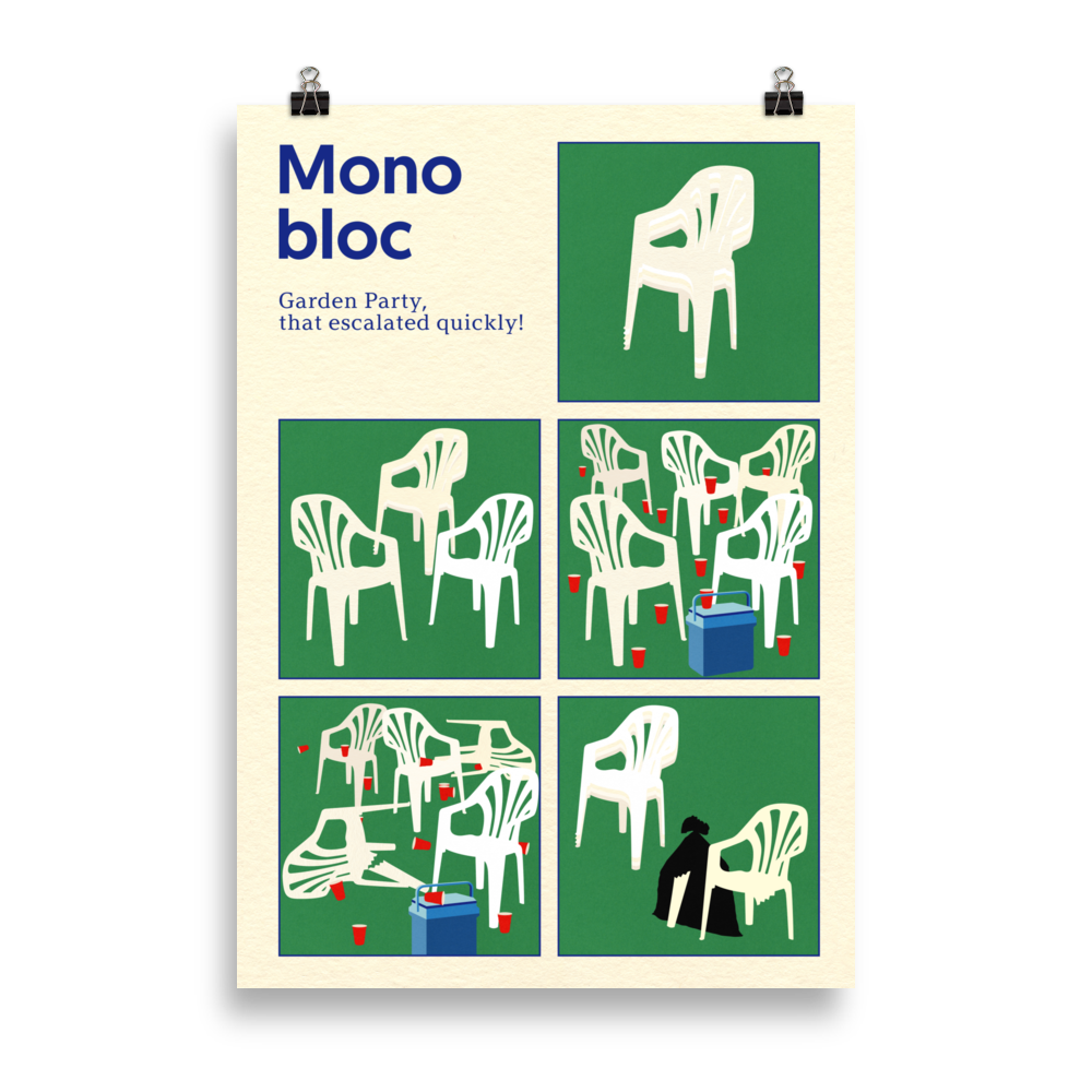 Poster Art Print Illustration – Monobloc Garden Party