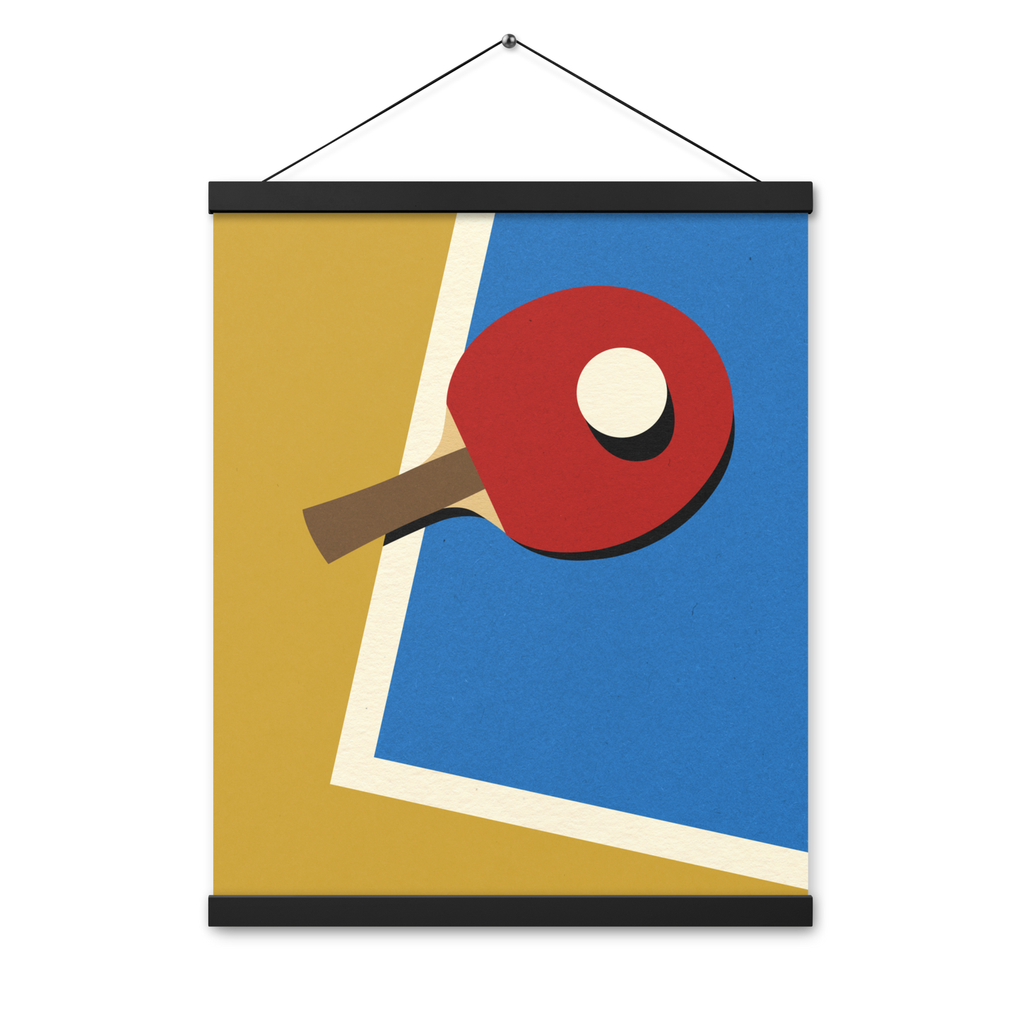 Fine Art Print with hangers – Table Tennis Team Red