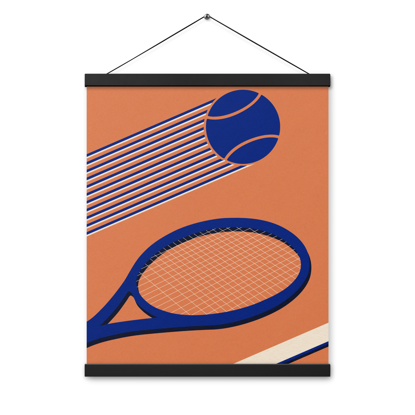 Poster with hangers – Tennis 80's