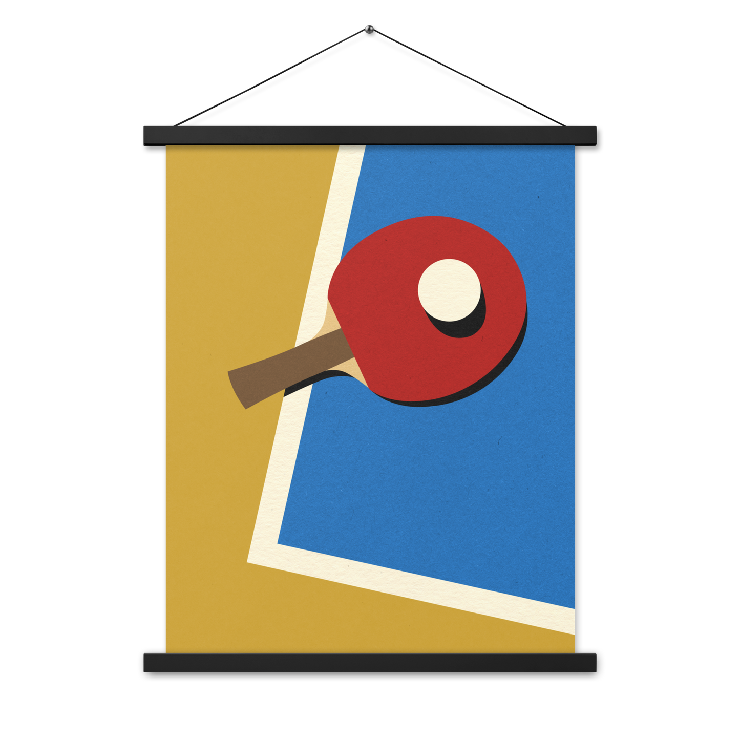 Fine Art Print with hangers – Table Tennis Team Red