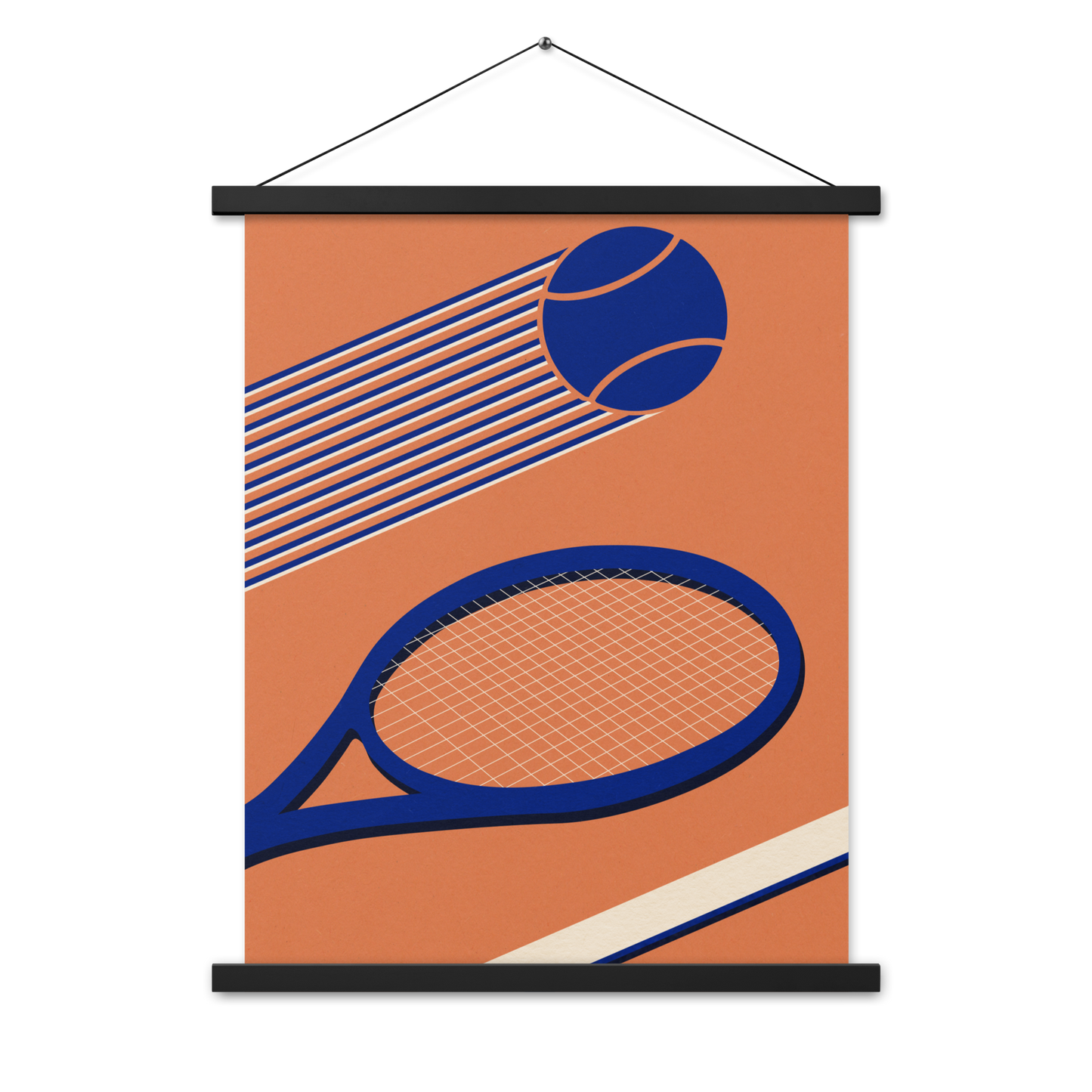 Poster with hangers – Tennis 80's