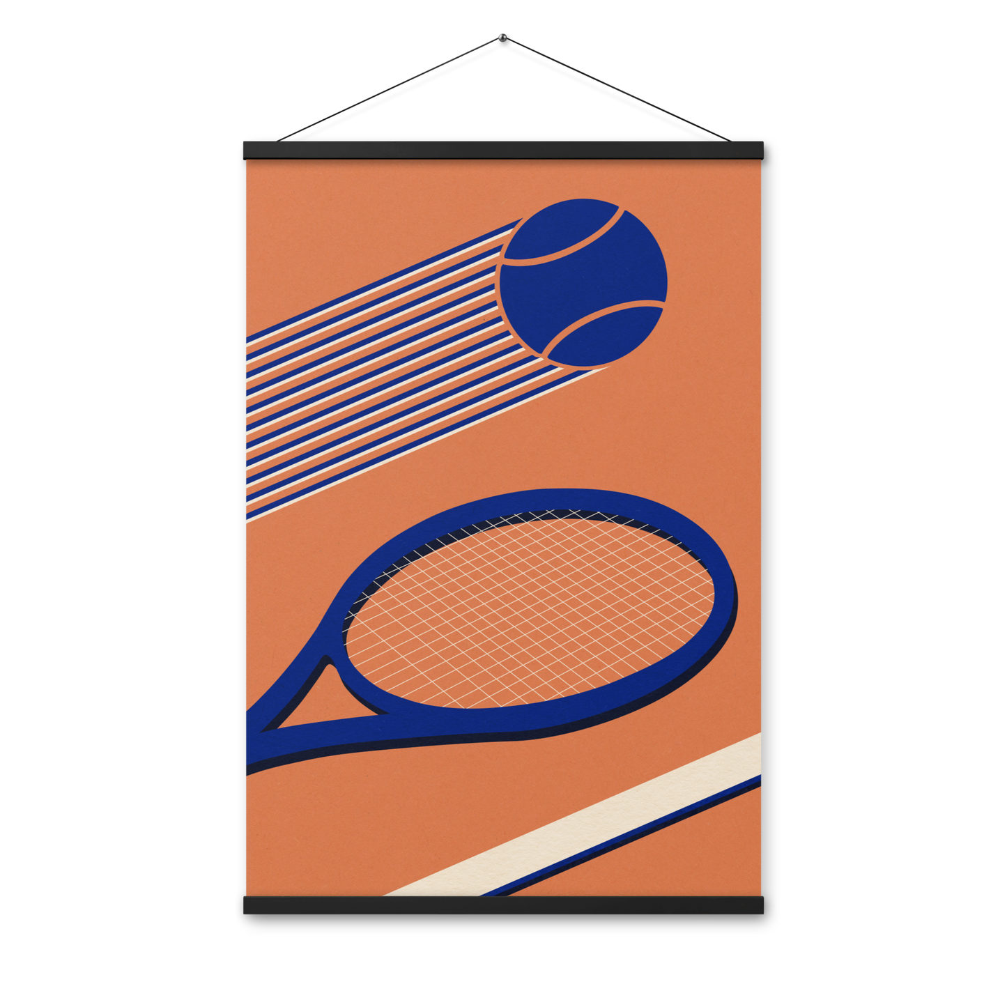 Poster with hangers – Tennis 80's