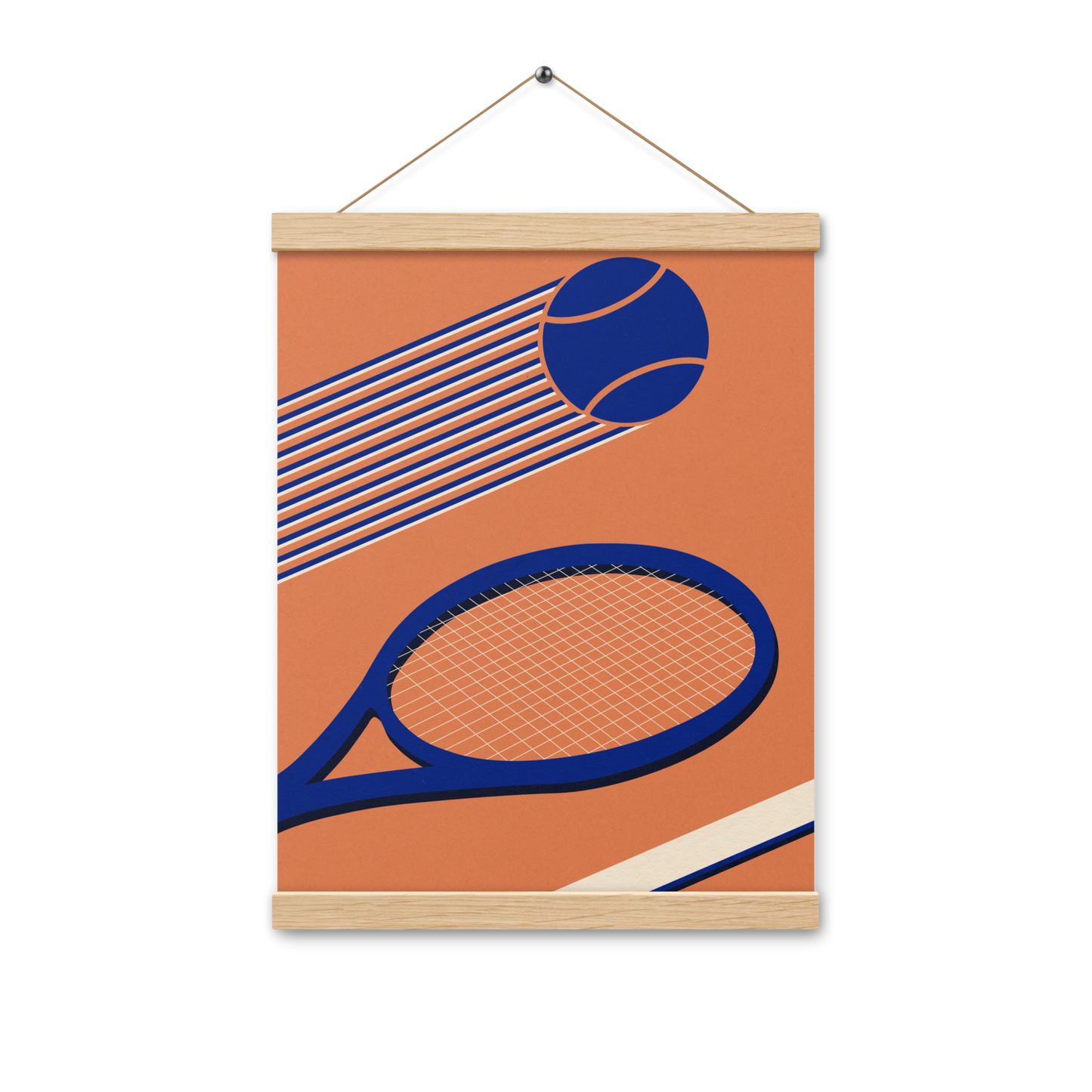 Poster with hangers – Tennis 80's