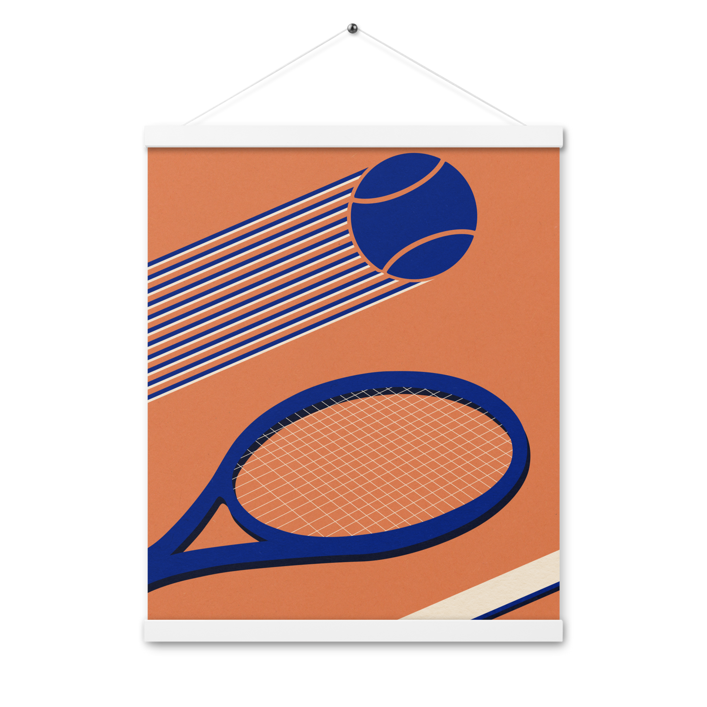 Poster with hangers – Tennis 80's