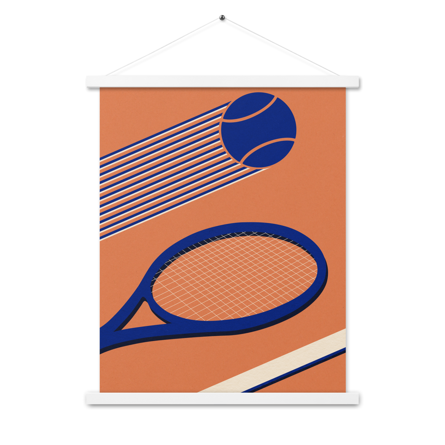 Poster with hangers – Tennis 80's