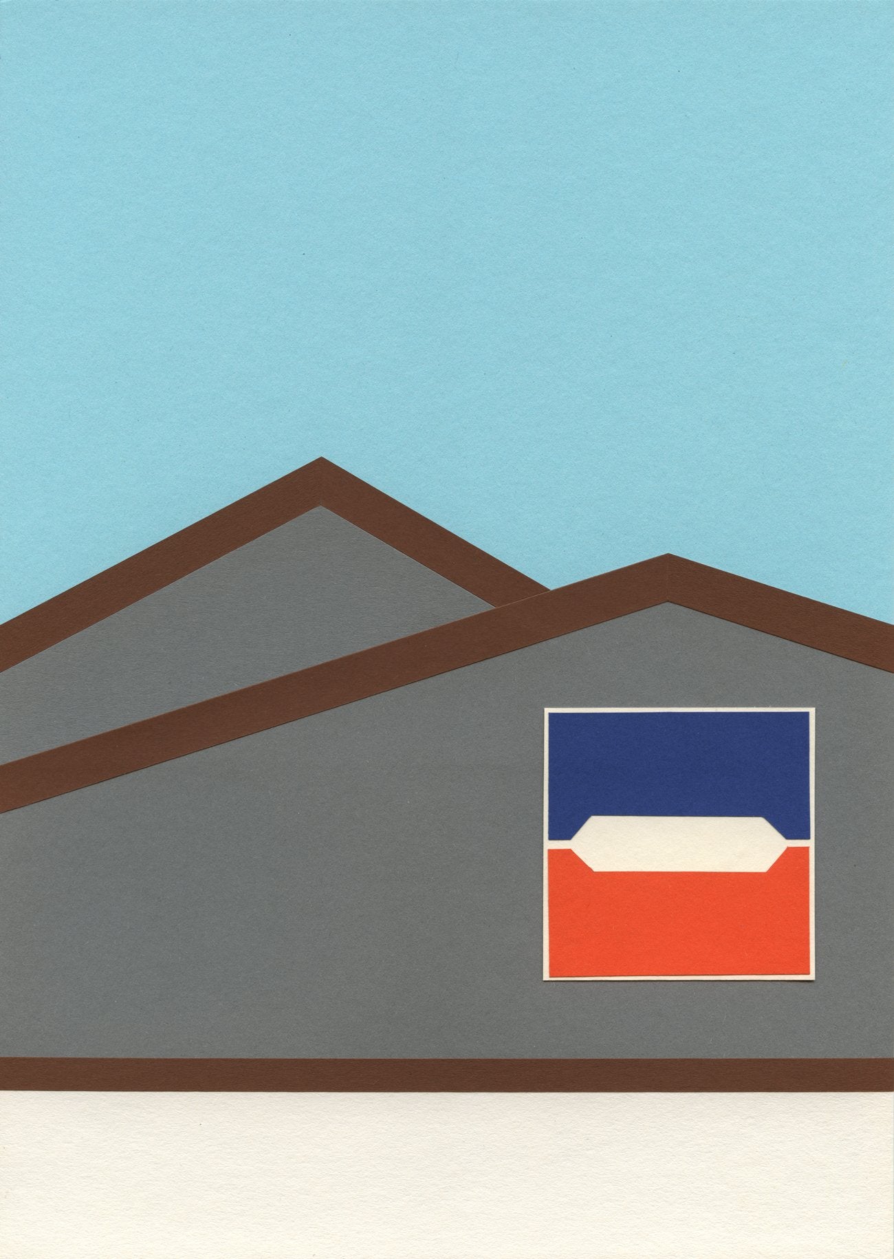 Discount Store White Blue Orange