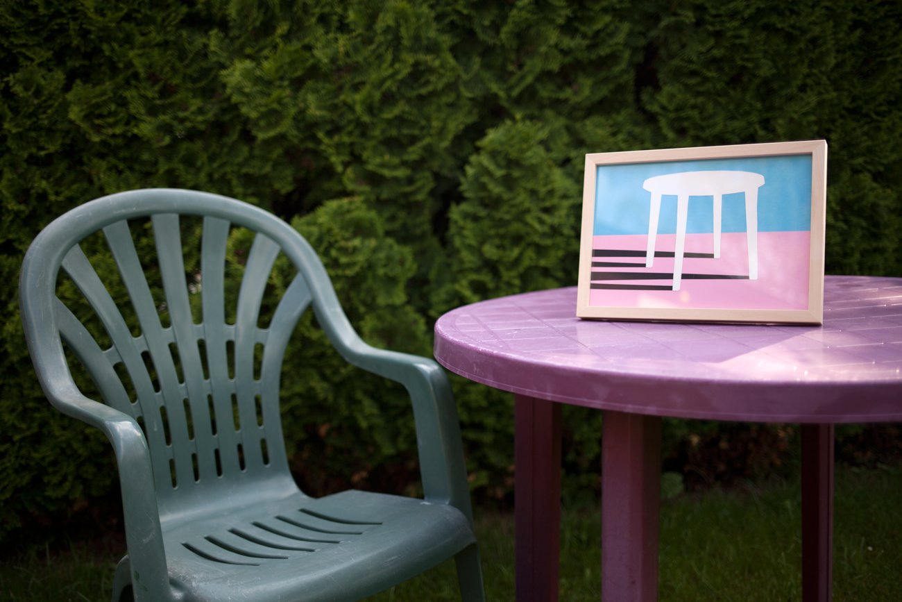 White Plastic Table