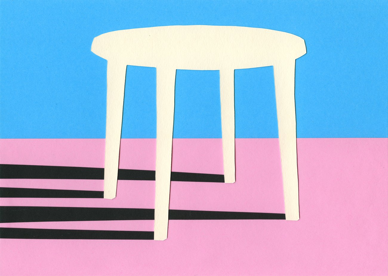 White Plastic Table
