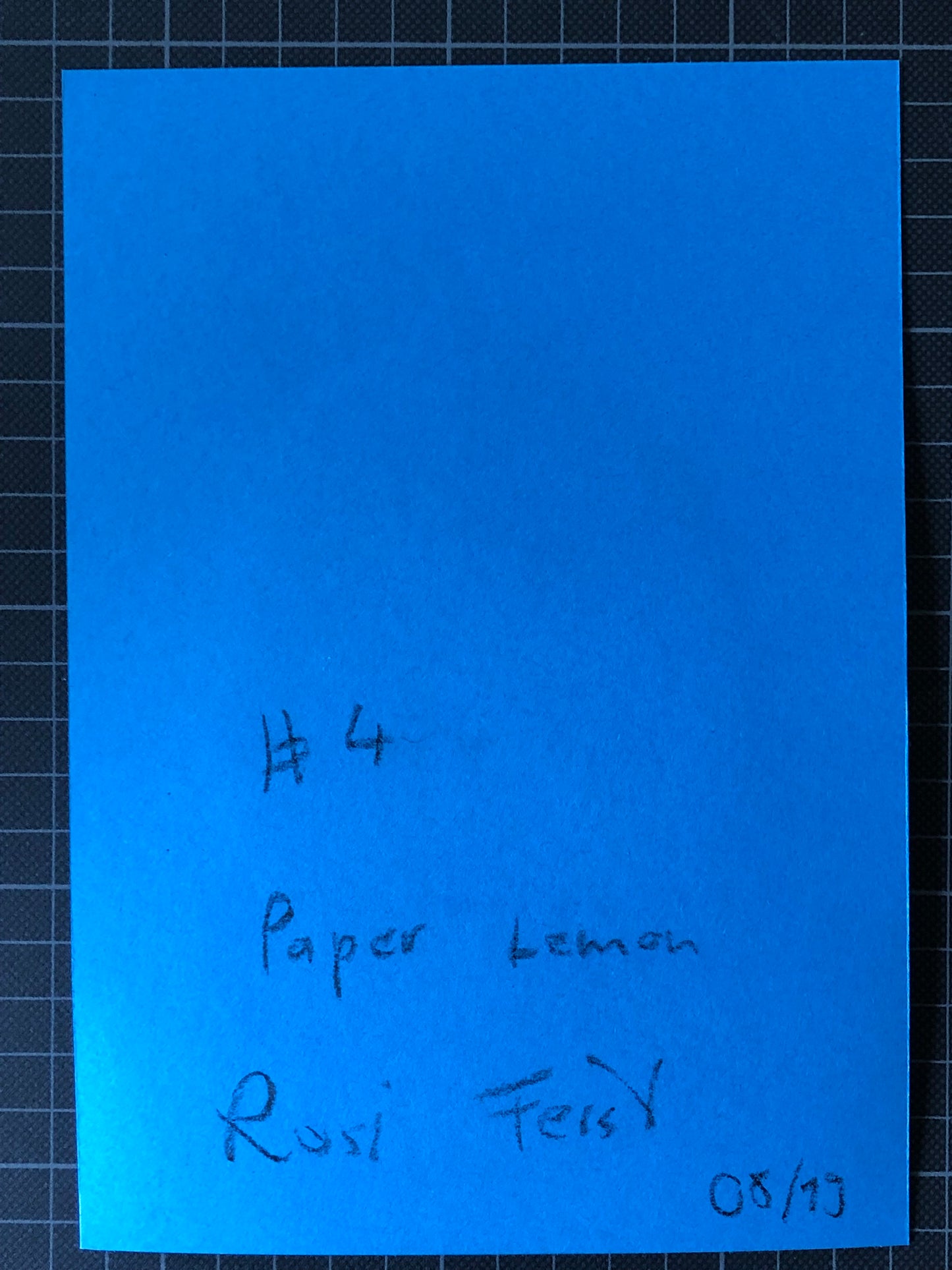 Paper Lemon #4