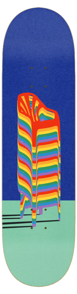 Mellow Concave Skateboard - Stack of Chairs