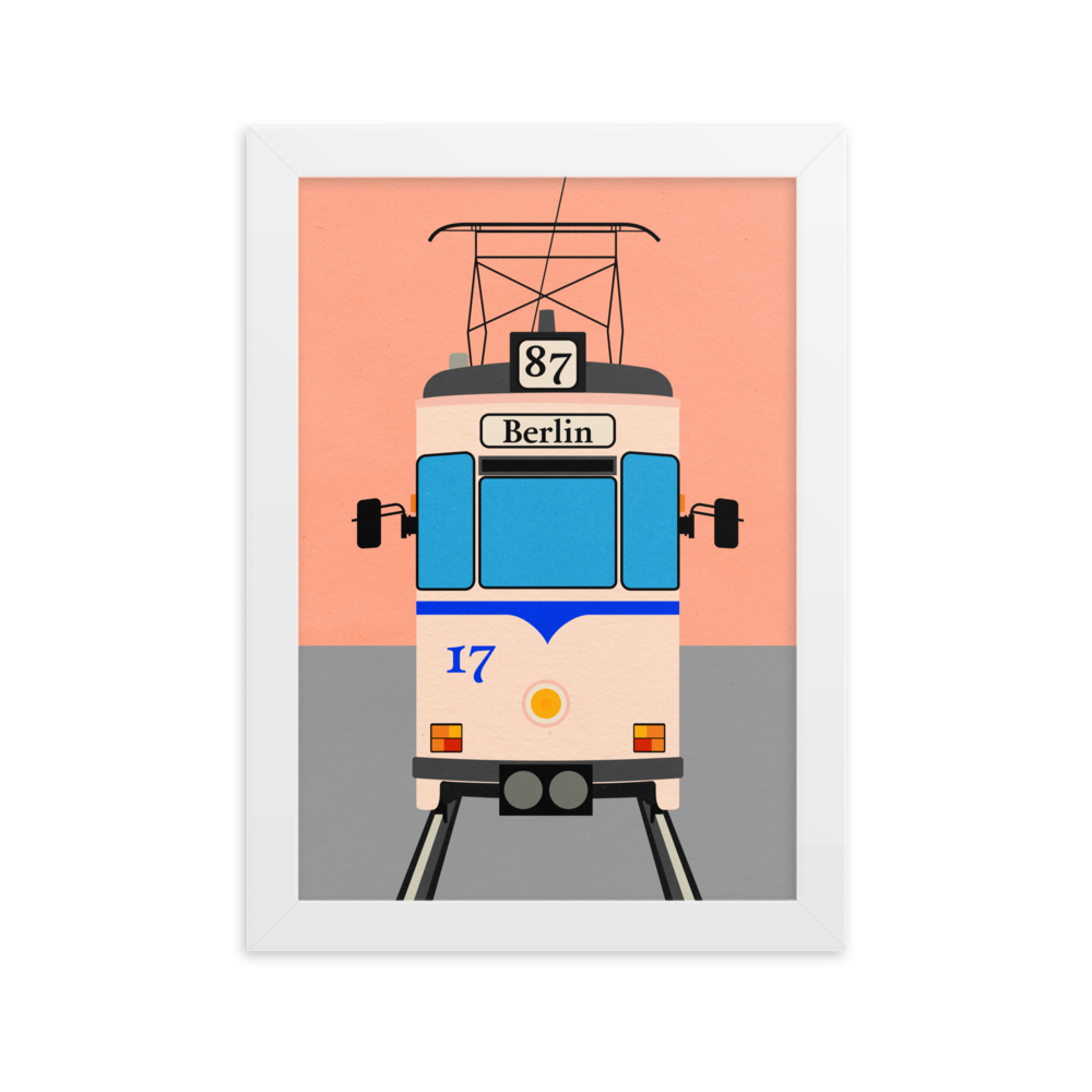 Framed Fine Art Print – Tram To Berlin