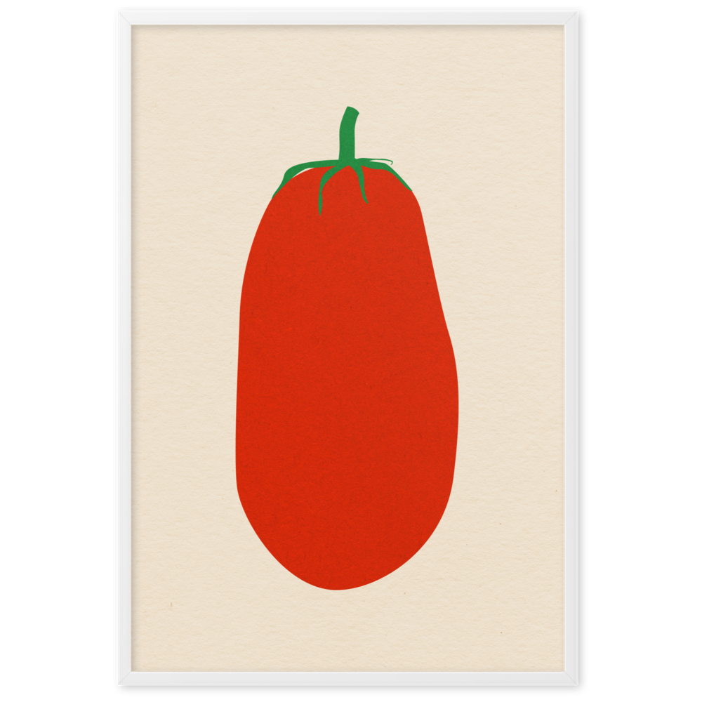 Framed Poster Art Print Illustration – Pomodoro