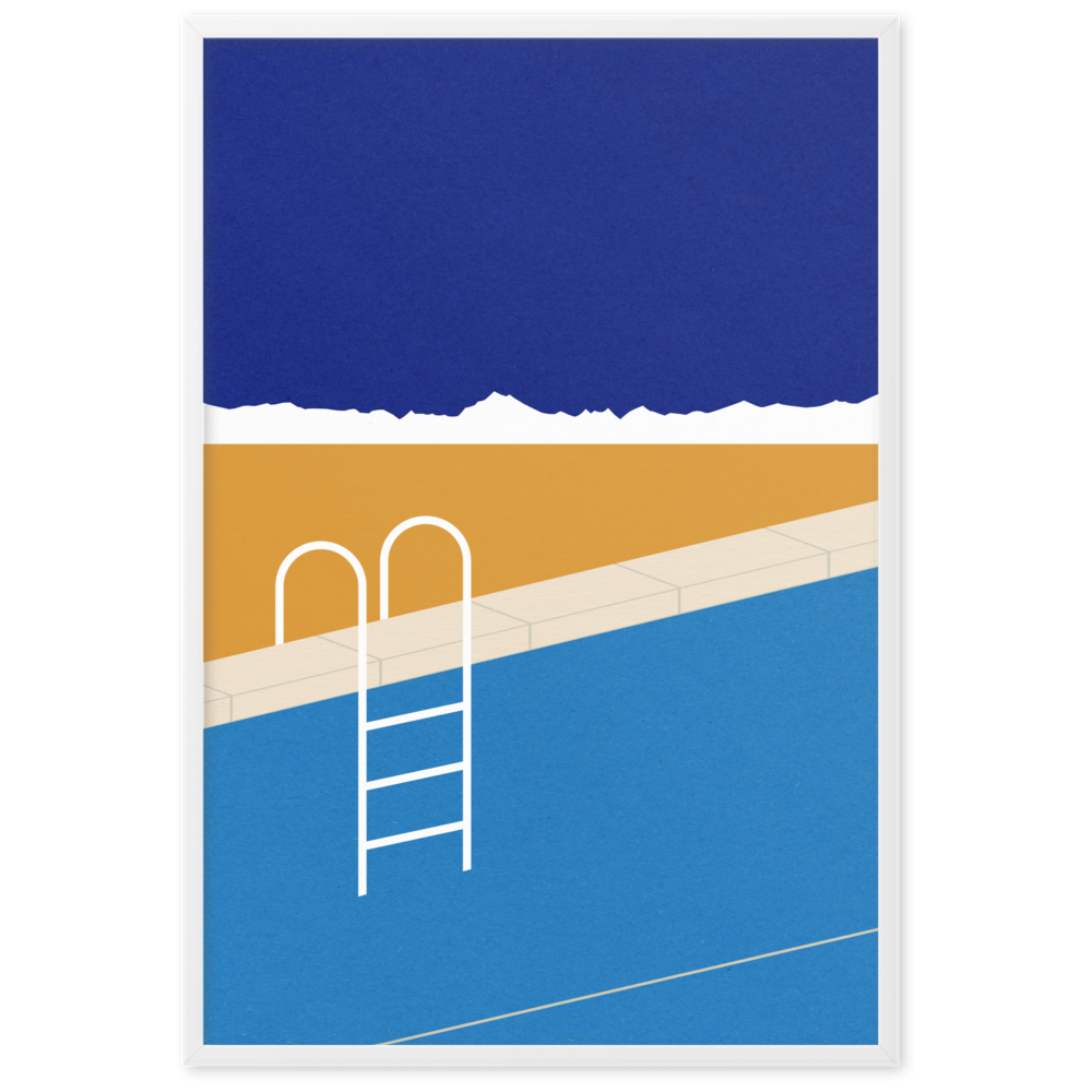 Framed Fine Art Print – Desert Pool