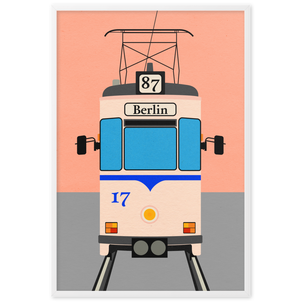 Framed Fine Art Print – Tram To Berlin