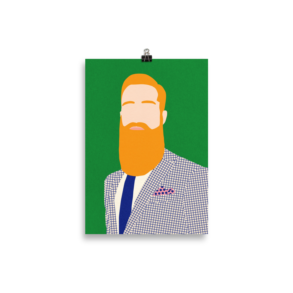 Poster Art Print Illustration – Rosi Feist Barber Shop