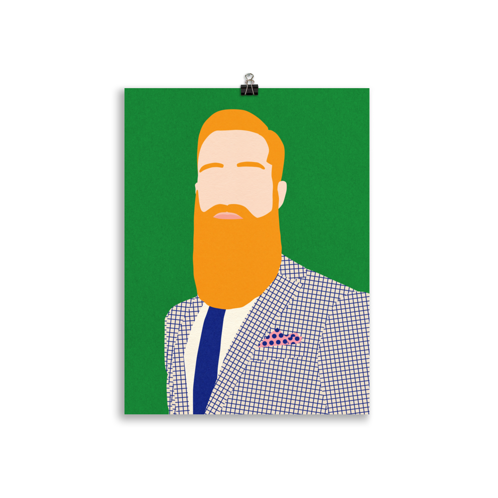 Poster Art Print Illustration – Rosi Feist Barber Shop