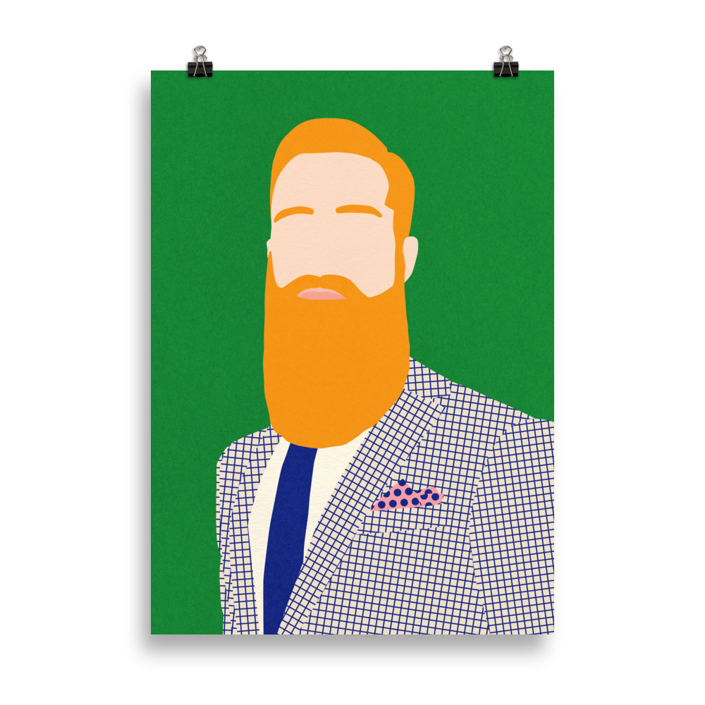 Poster Art Print Illustration – Rosi Feist Barber Shop