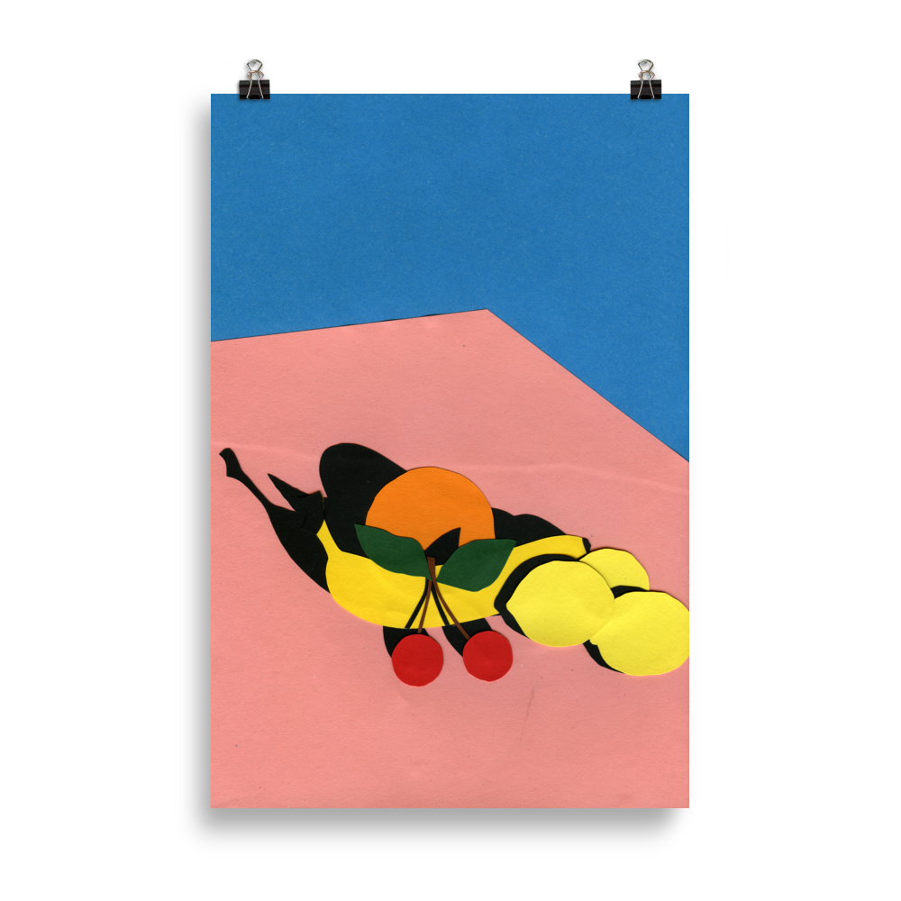 Poster Art Print Illustration – Fruits On The Table