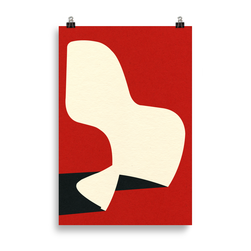 Poster Art Print Illustration – Monobloc Plastic Chair IX