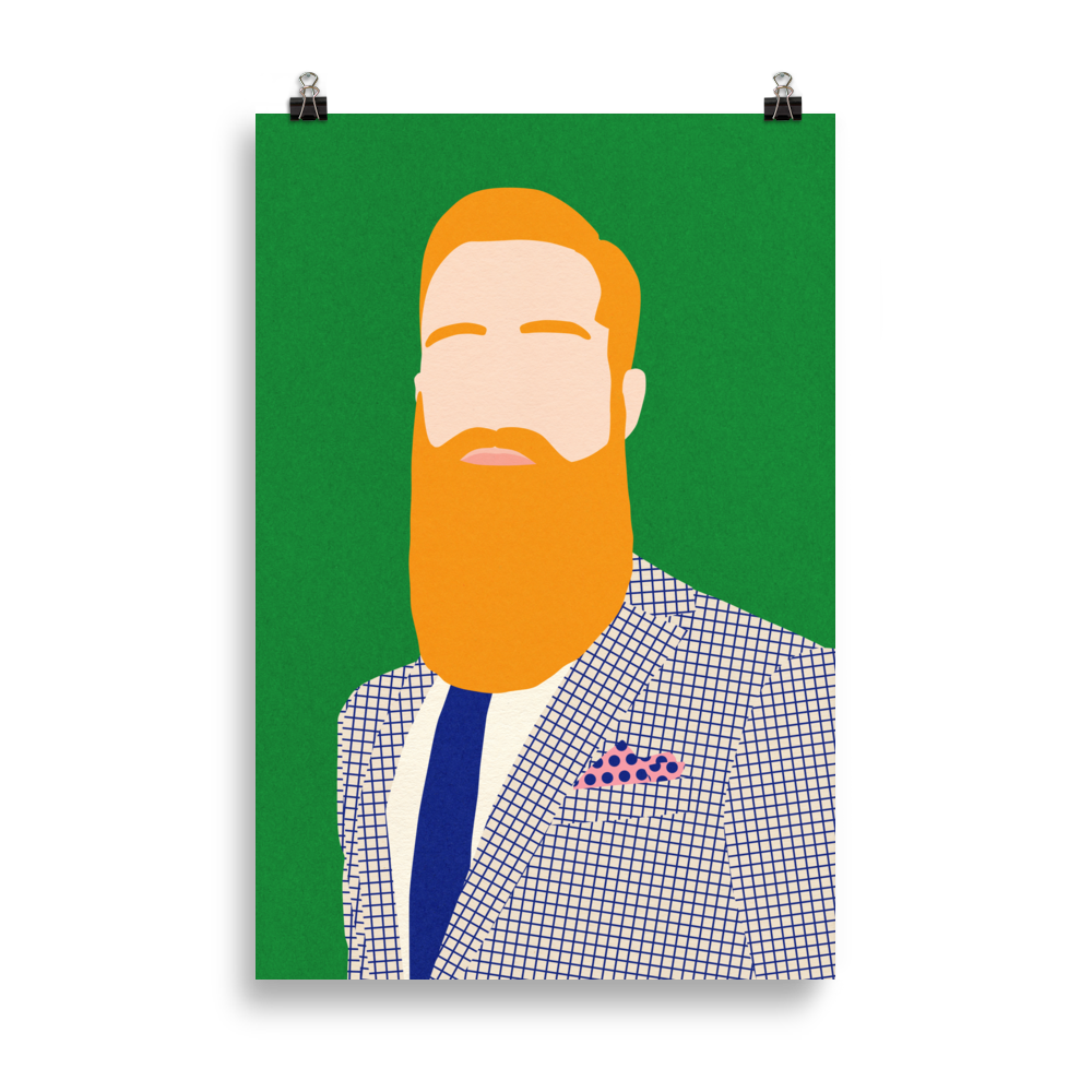 Poster Art Print Illustration – Rosi Feist Barber Shop