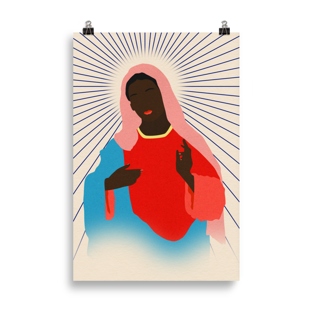 Poster Art Print Illustration – Madonna