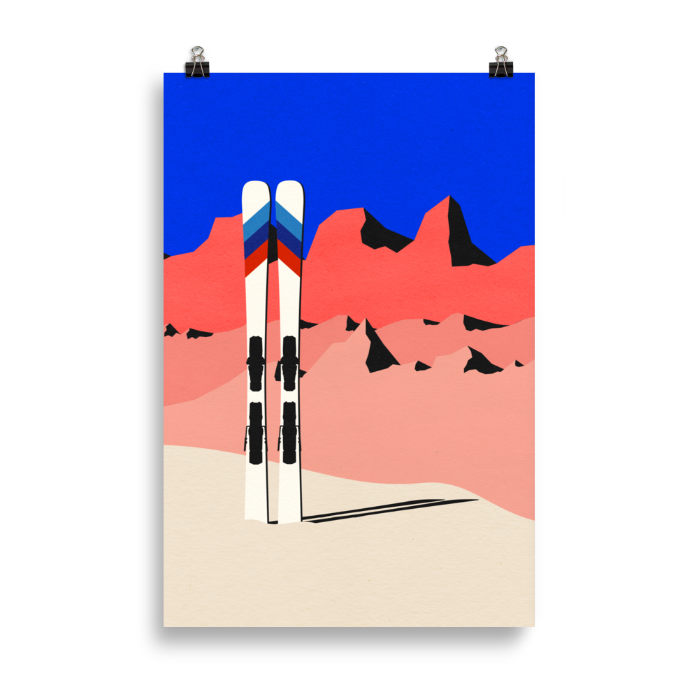 Fine Art Print - Ski Alpin