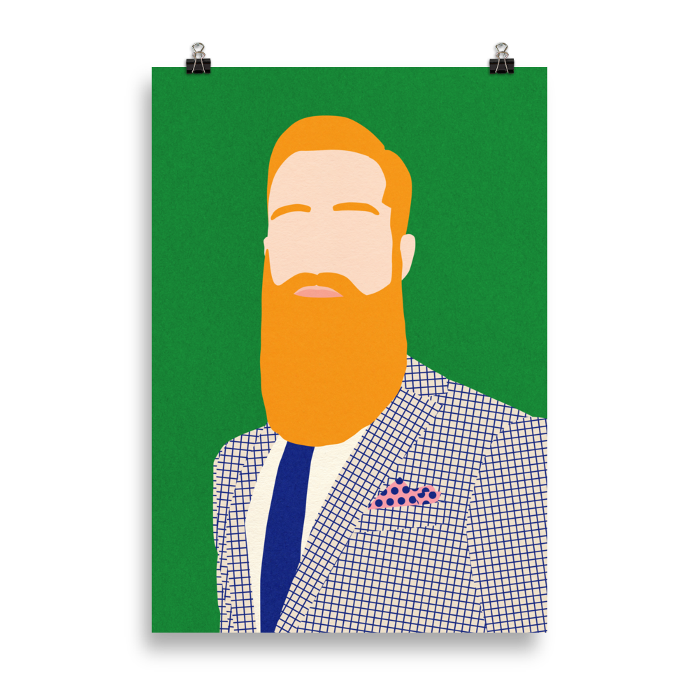 Poster Art Print Illustration – Rosi Feist Barber Shop