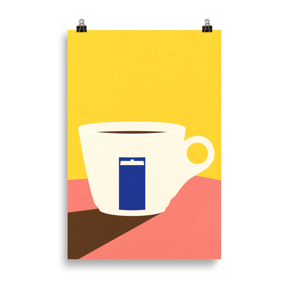 Poster Art Print Illustration – Cup of espresso