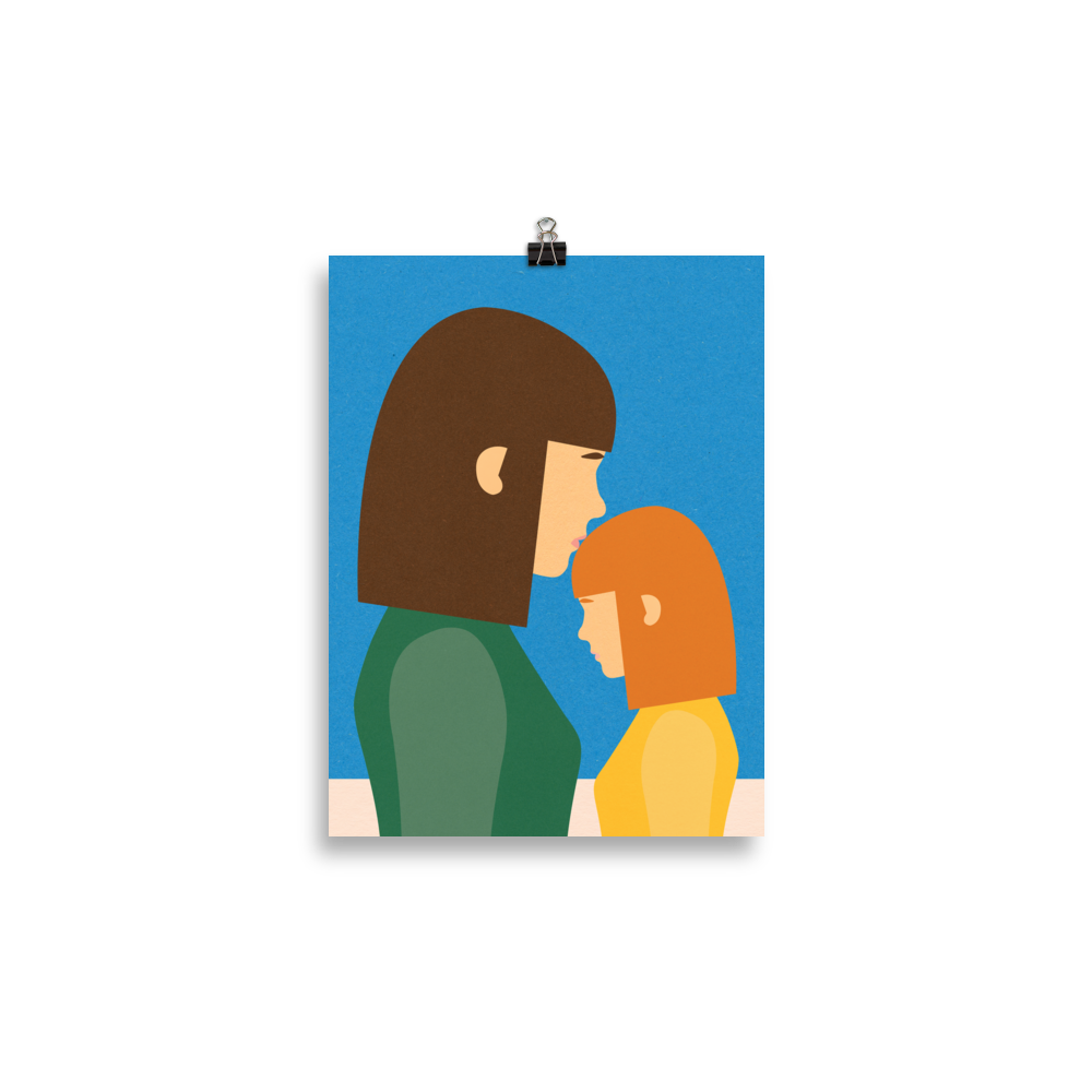 Poster Art Print Illustration – Mum And Daughter II