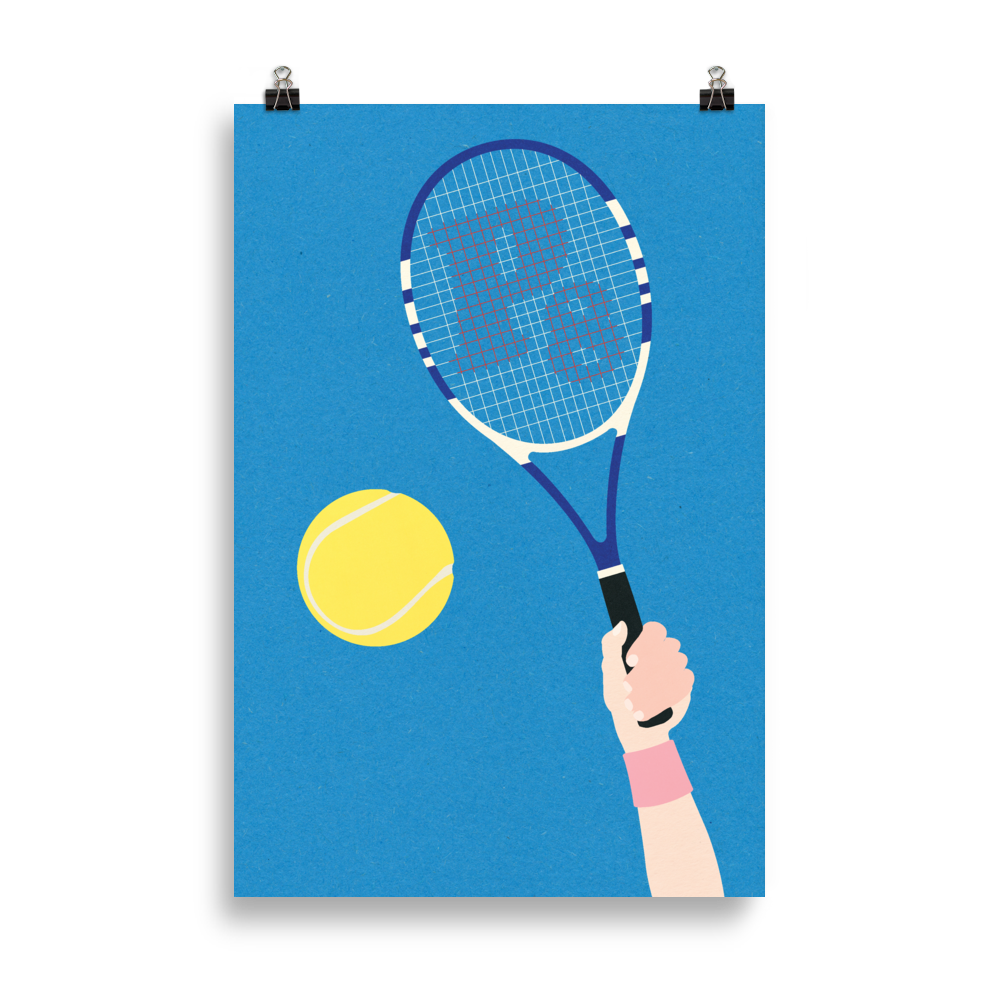 Poster Art Print Illustration – Perfect Serve