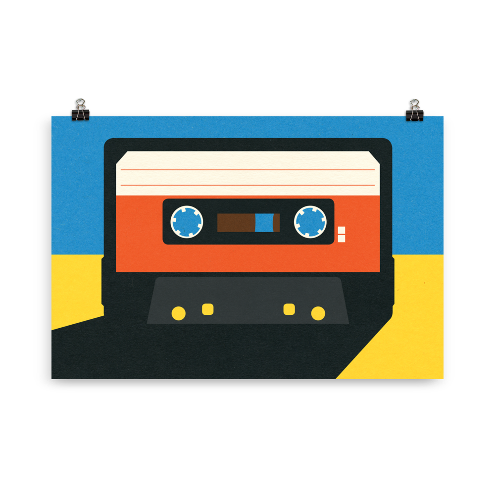 Poster Art Print Illustration – Black Tape