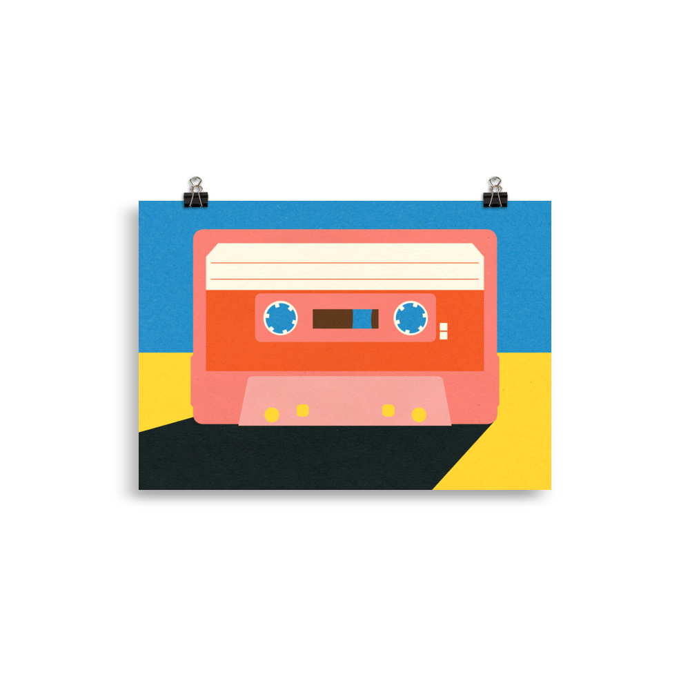 Poster Art Print Illustration – Coral Tape