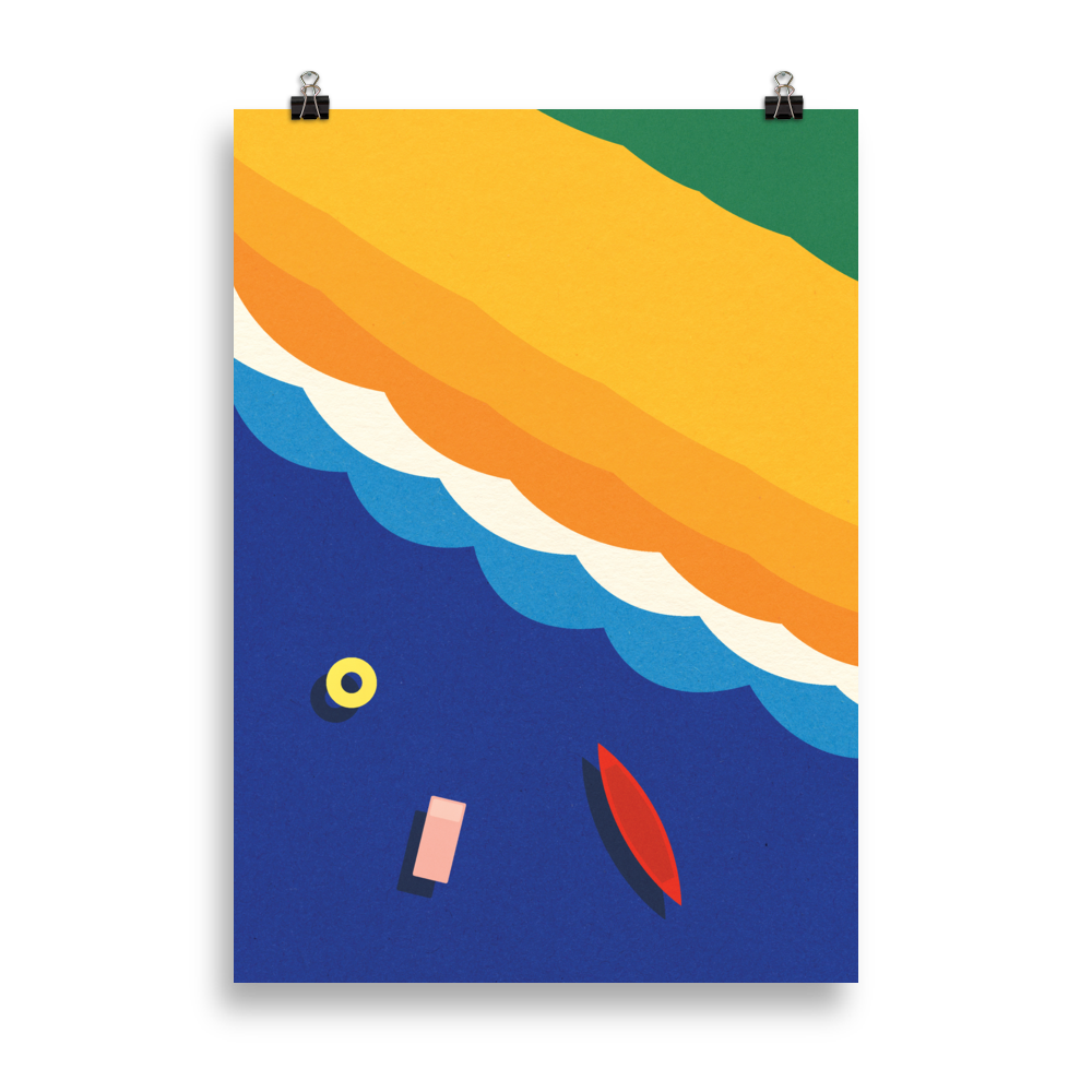 Poster Art Print Illustration – Beach Life