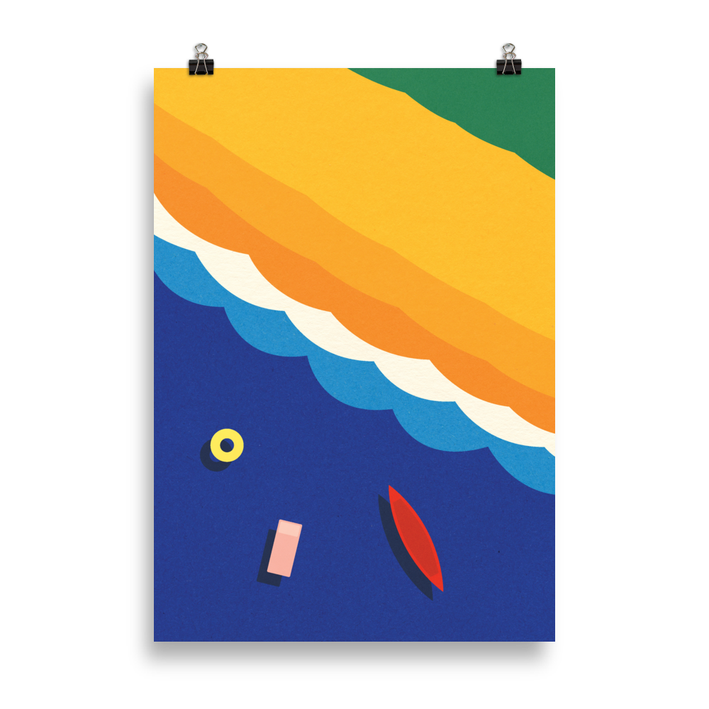 Poster Art Print Illustration – Beach Life