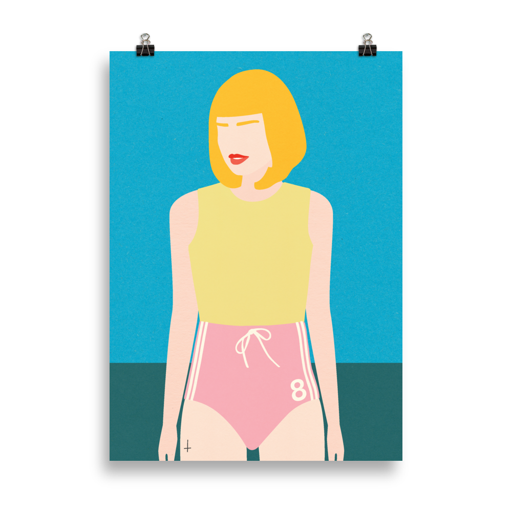 Poster Art Print Illustration – Runner Girl