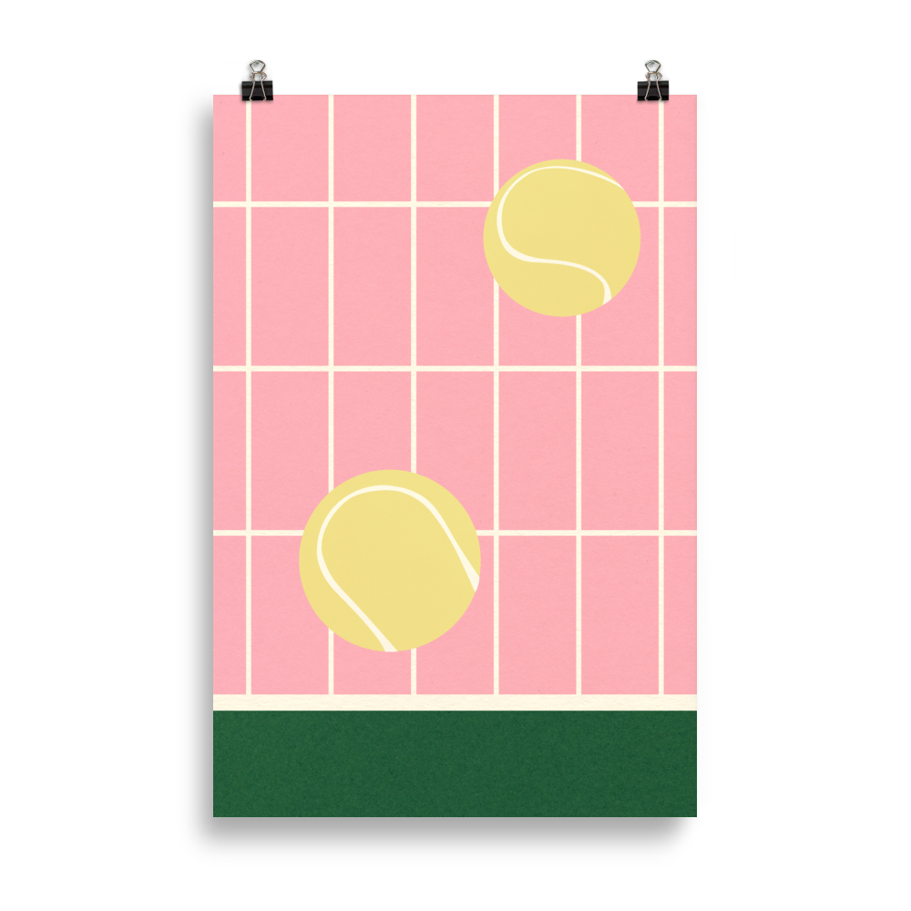 Poster Art Print Illustration – Tennis Kitchen