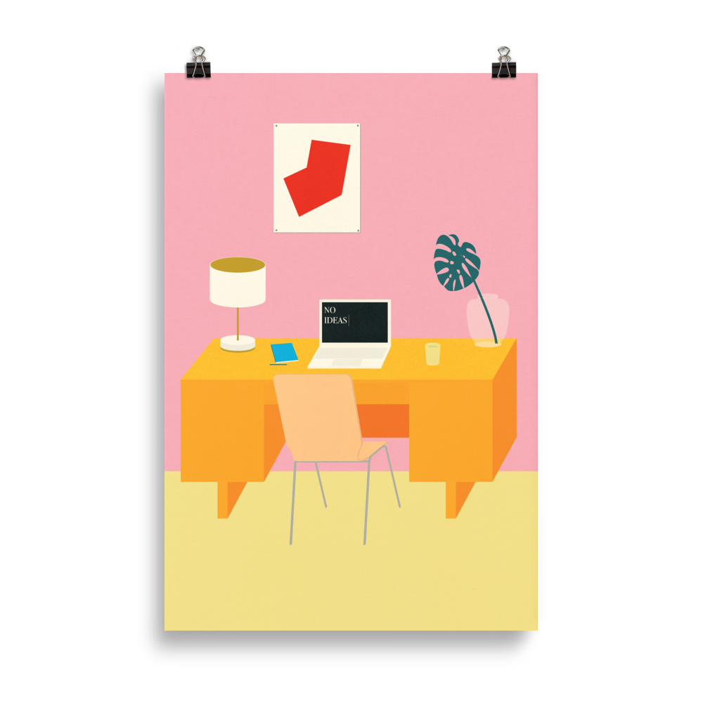 Poster Art Print Illustration – NO IDEAS