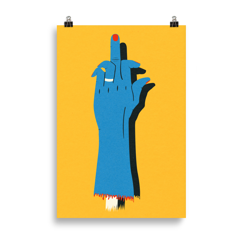 Poster Art Print Illustration – F**K OFF!